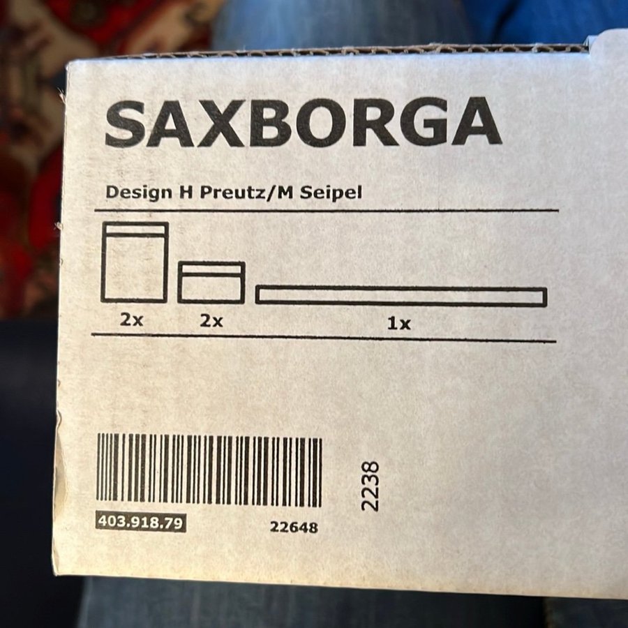 Burkar för förvaring Saxborga IKEA