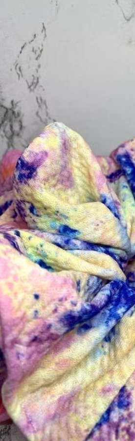 Batikfärgad texturerad överdimensionerad / XL Scrunchie Enchanted Scrunch NY