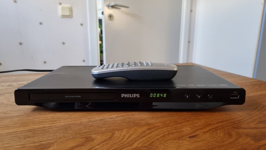 PHILIPS DVP3850 DVD-spelare Med Fjärrkontroll