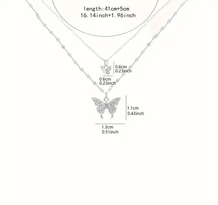 Beautiful butterfly chain neklace for girls and womens