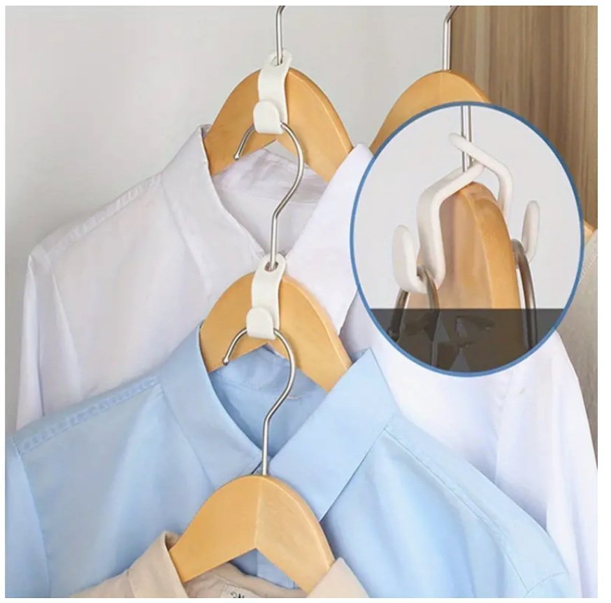 Klädkrokar för garderoben Organisera galge hängare 10 stycken