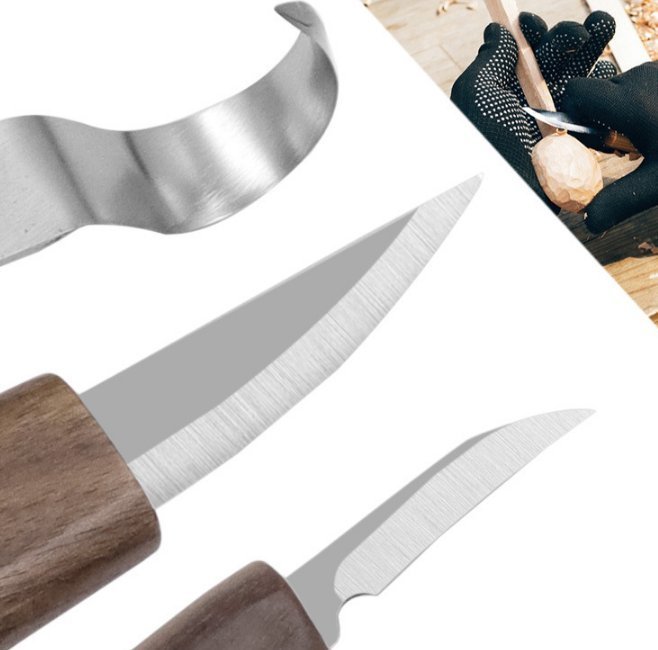 Nytt set Chisel Carving Knife Woodcut DIY