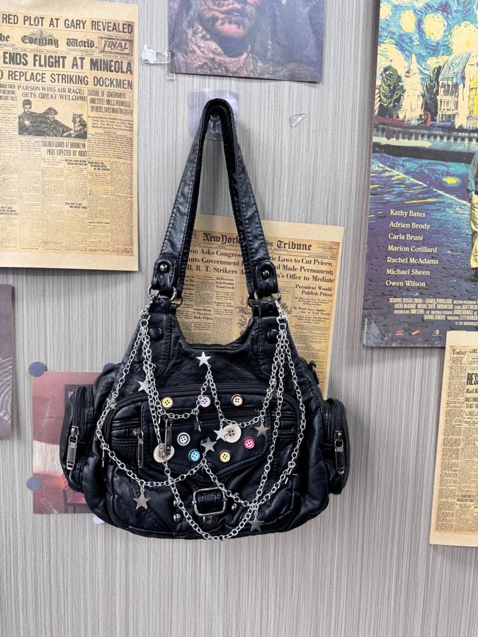 Black handbag