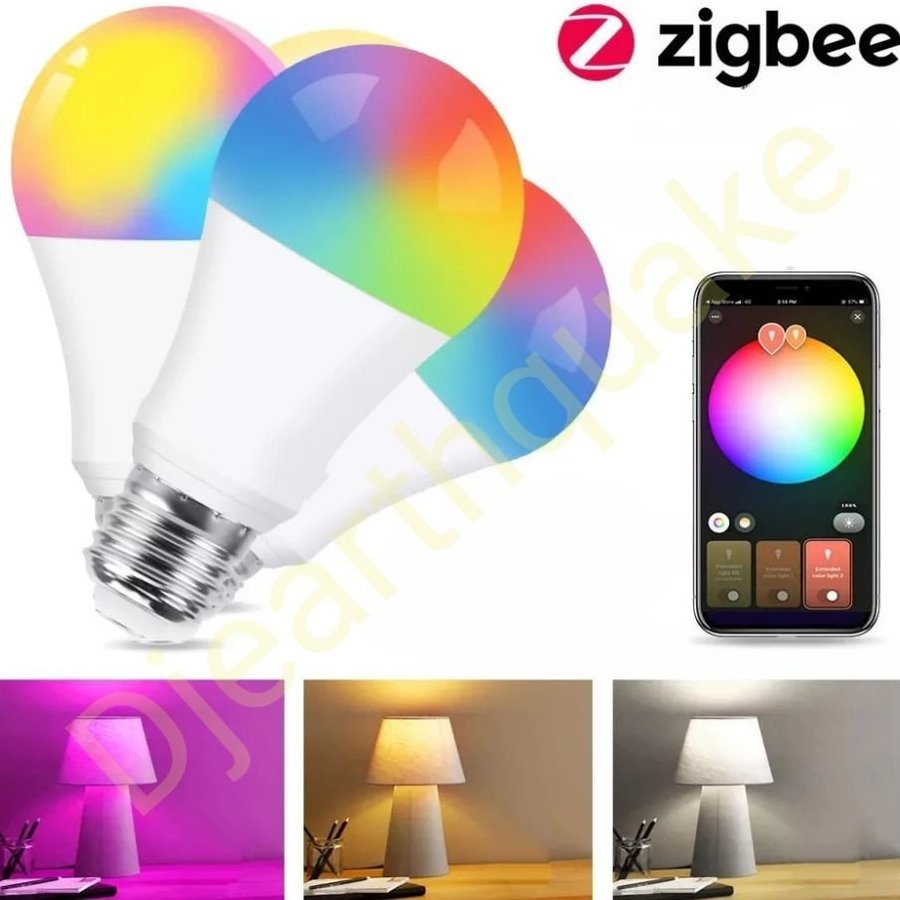 2 St Zigbee LED Lampor E27 Fungerar med Philips HUE