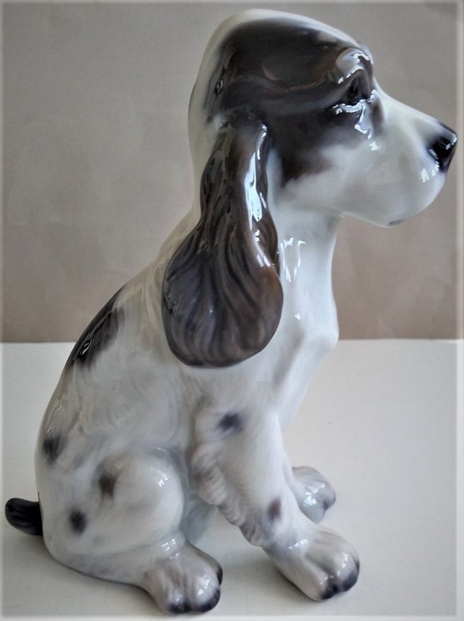 Cockerspaniel fra Lyngby Porcelæn Figur nr 85 - 1 sortering