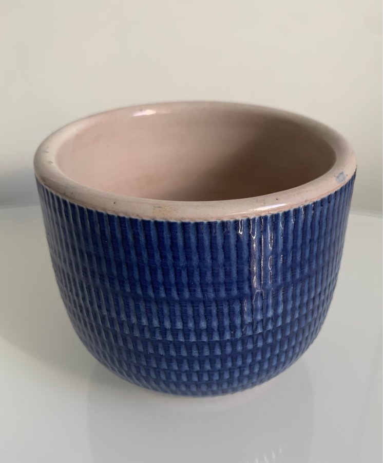 Ytterfoder i blått från Töreboda Keramik