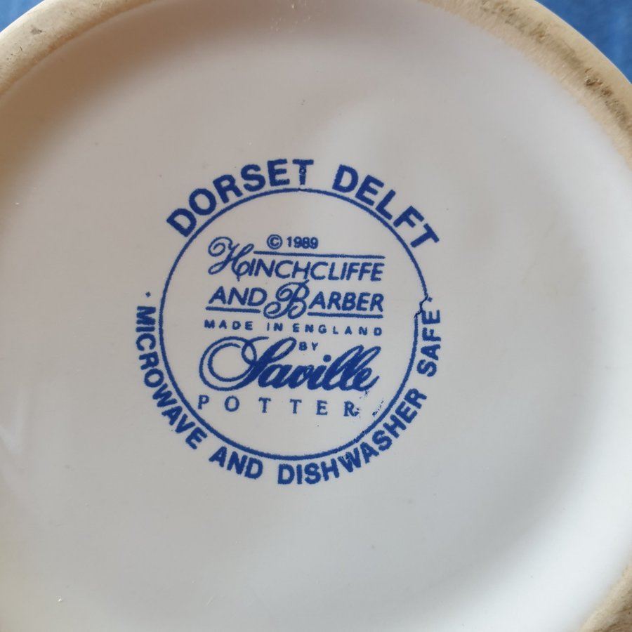 Vintage mugg "Dorset Delft" - Hinchcliffe  Barber 80-tal