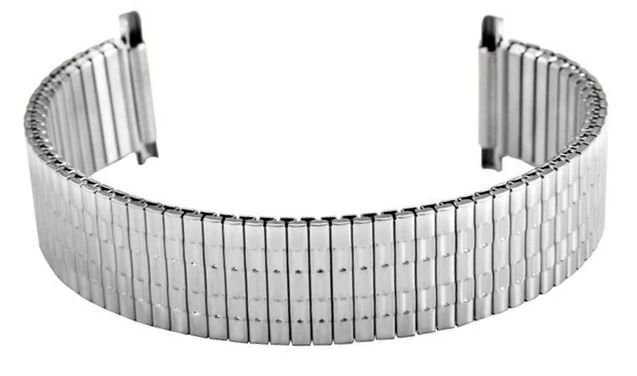 *NY Armbandslänk Stål Flexlänk Armband Stållänk med flexfäste 16 - 22 mm