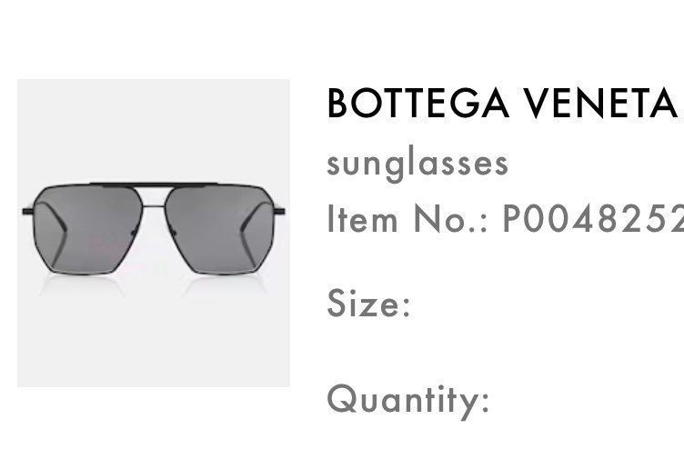 BOTTEGA VENETA Square aviator sunglasses