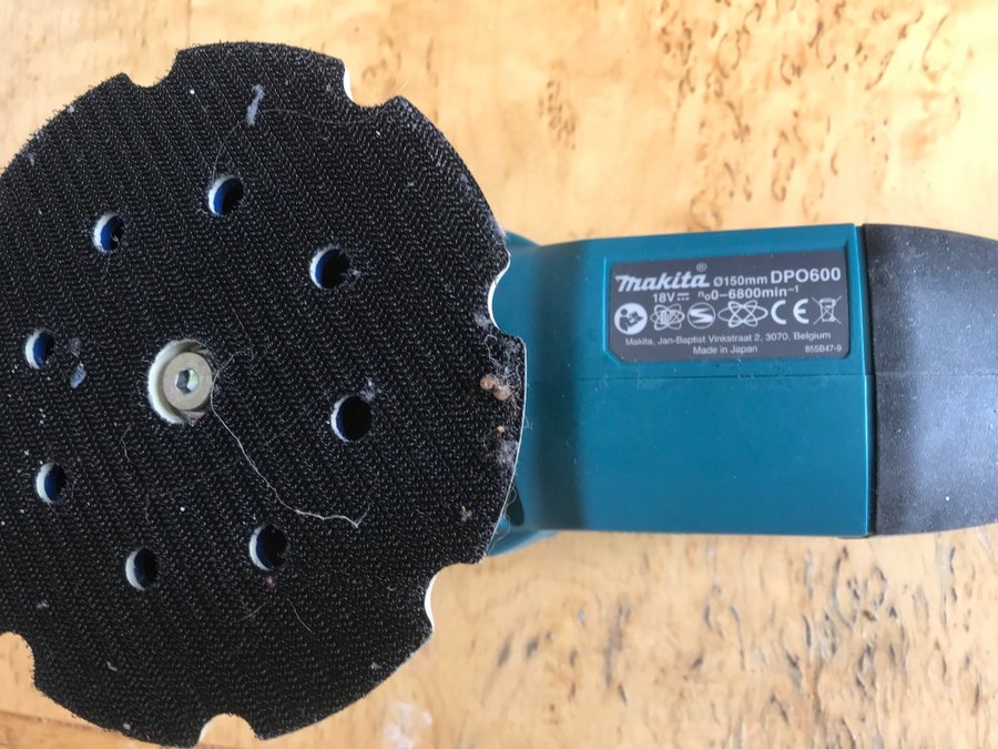 Makita 150 mm Excenter Polermaskin 18 V