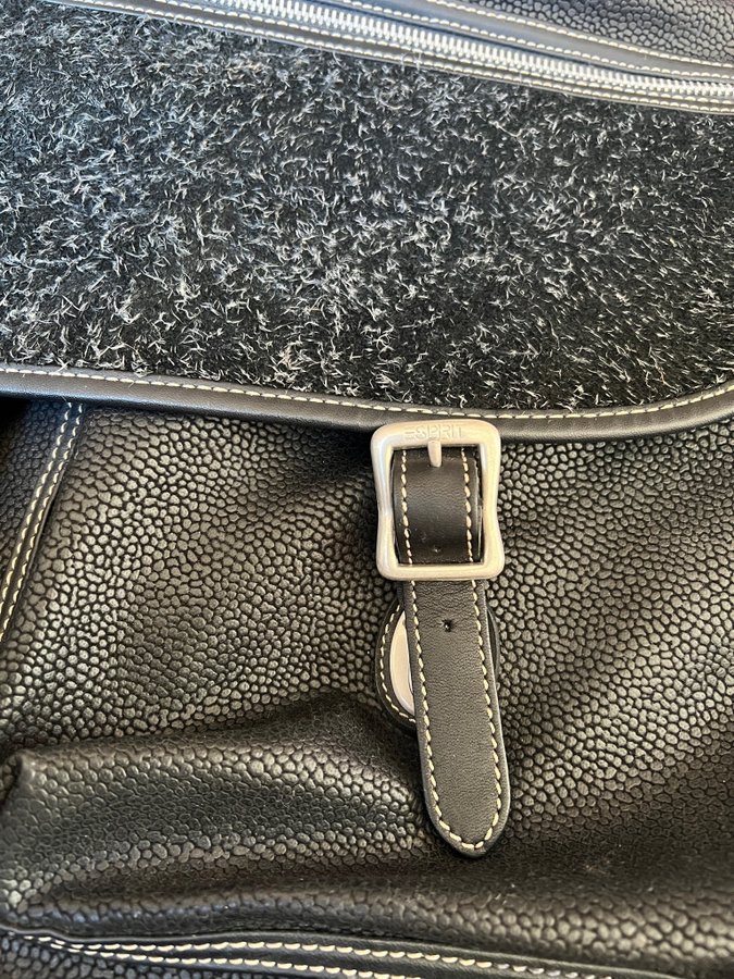 Vintage Esprit leather messenger crossbody bag