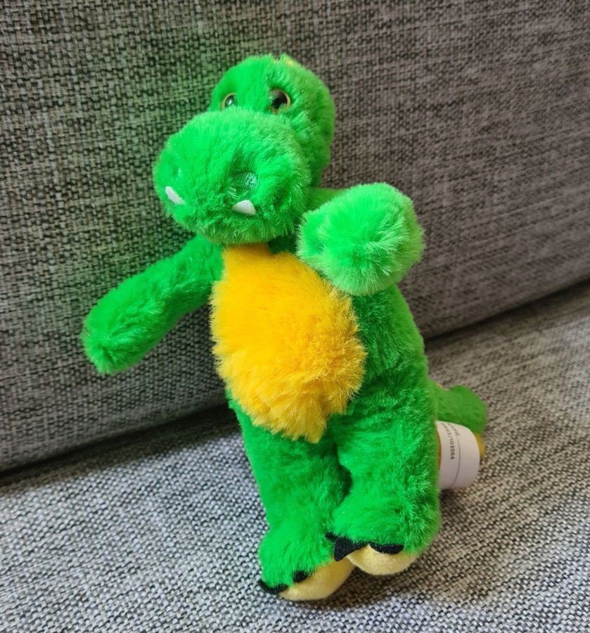 Bolibompa-drake Grön gosedjur dinosaurie nalle leksak plush