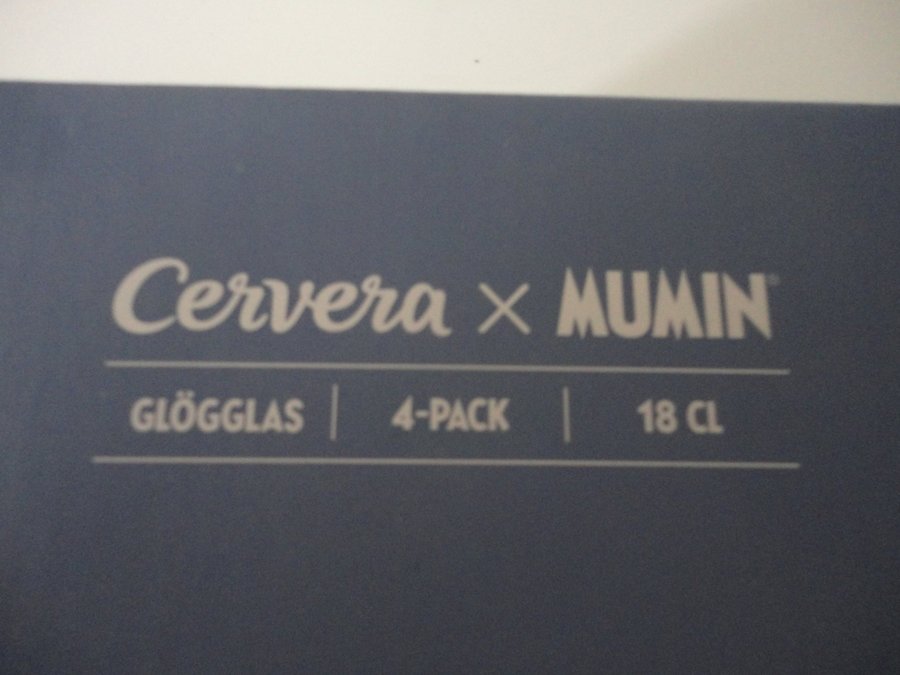 Cervera x Mumin Glöggglas 4-pack