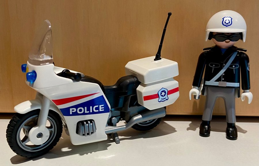 Playmobil Polis med motorcykel