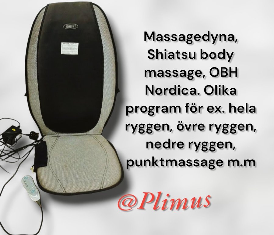 OBH Nordic Shiatsu Body Massage (pro hela ryggen ö  U ryggpunktmassage lå