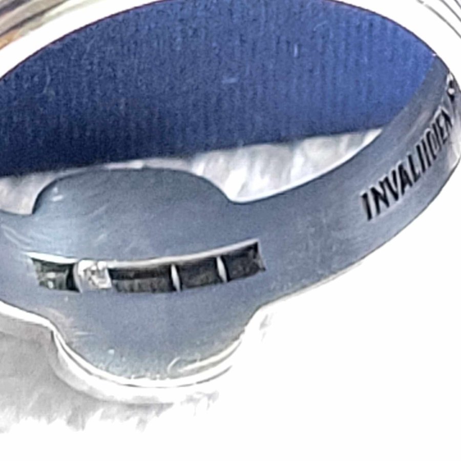 Finsk silver ring Leijonasormus Invalidien hyväksi 1943 silverring 20 mm
