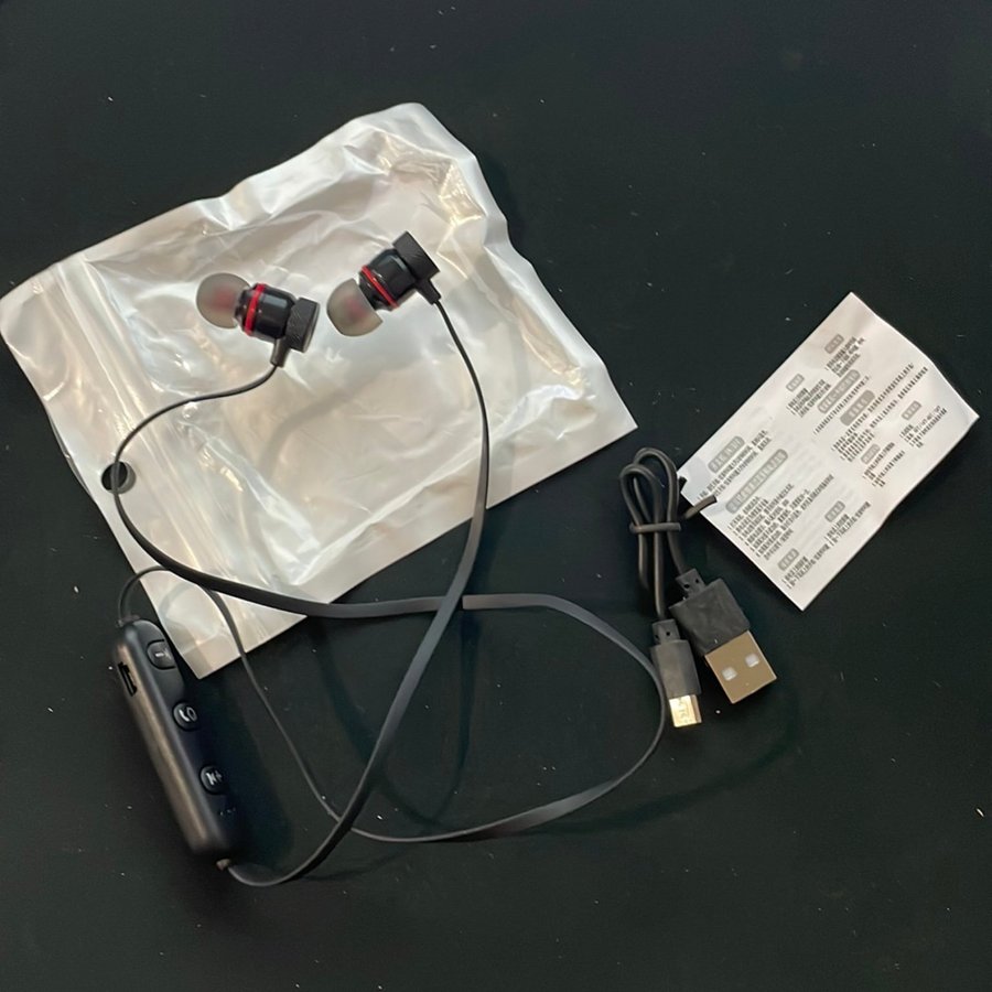Trådlös Binaural Stereo Sport Bluetooth Headset Öronhängande Löpning