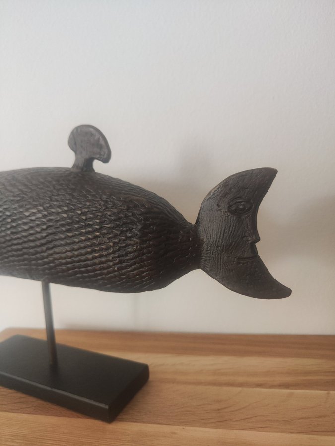 Stig Lindberg skulptur månfisken brons