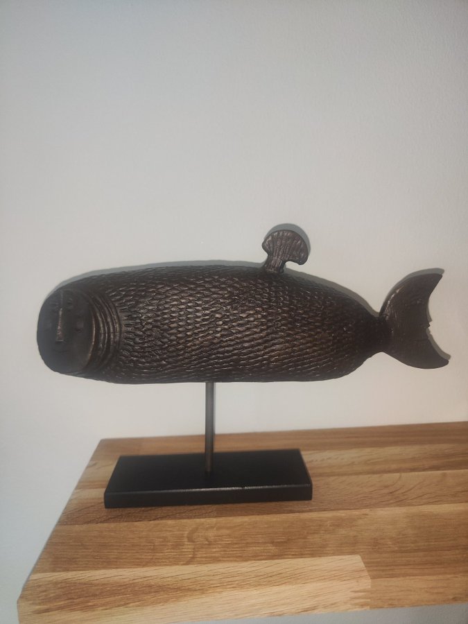 Stig Lindberg skulptur månfisken brons