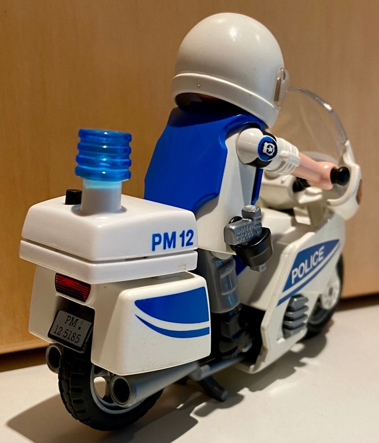 Playmobil Polis med motorcykel