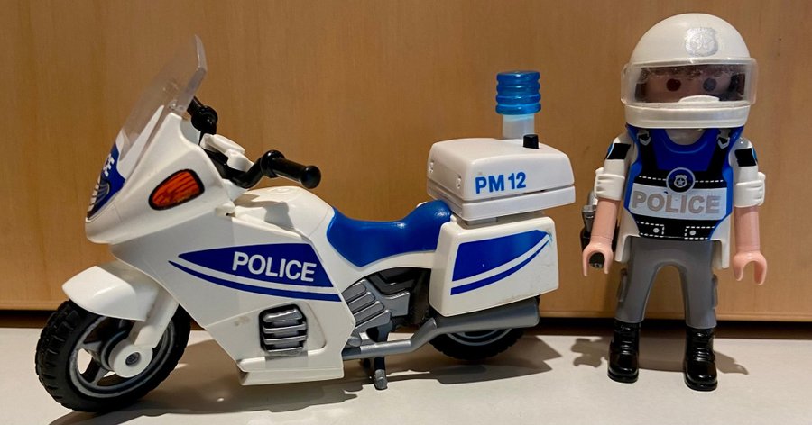 Playmobil Polis med motorcykel