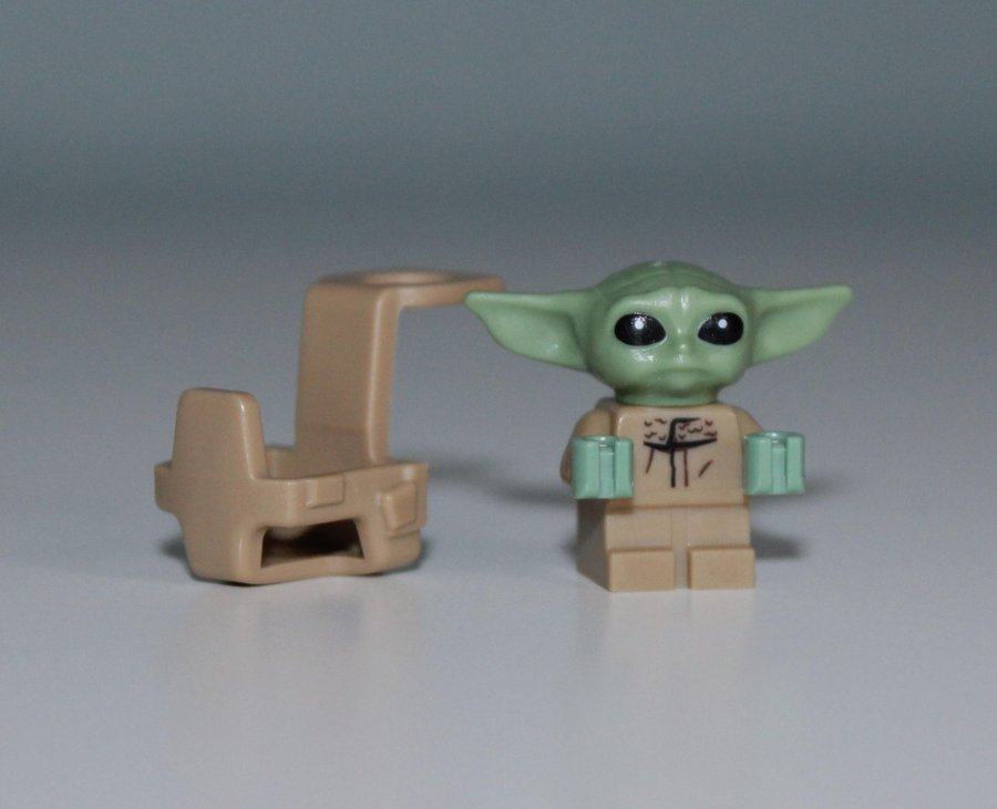 LEGO MINIFIGUR sw1113 DIN GROGU "BABY YODA" STAR WARS MED VÄSKA/SELE