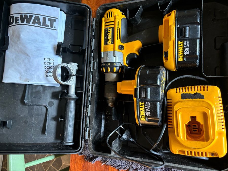 Dewalt 18V skruvdragare och borrmaskin