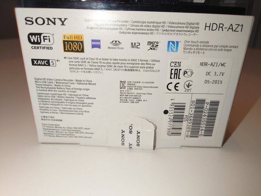 Sony HDR-AZ1 Sport action kamera