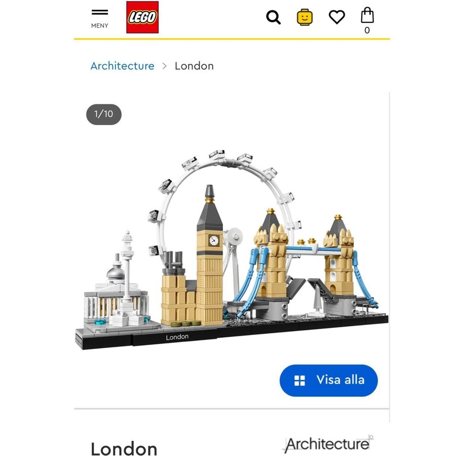 Lego Architecture ”London” set 21034 Nyskick!!!