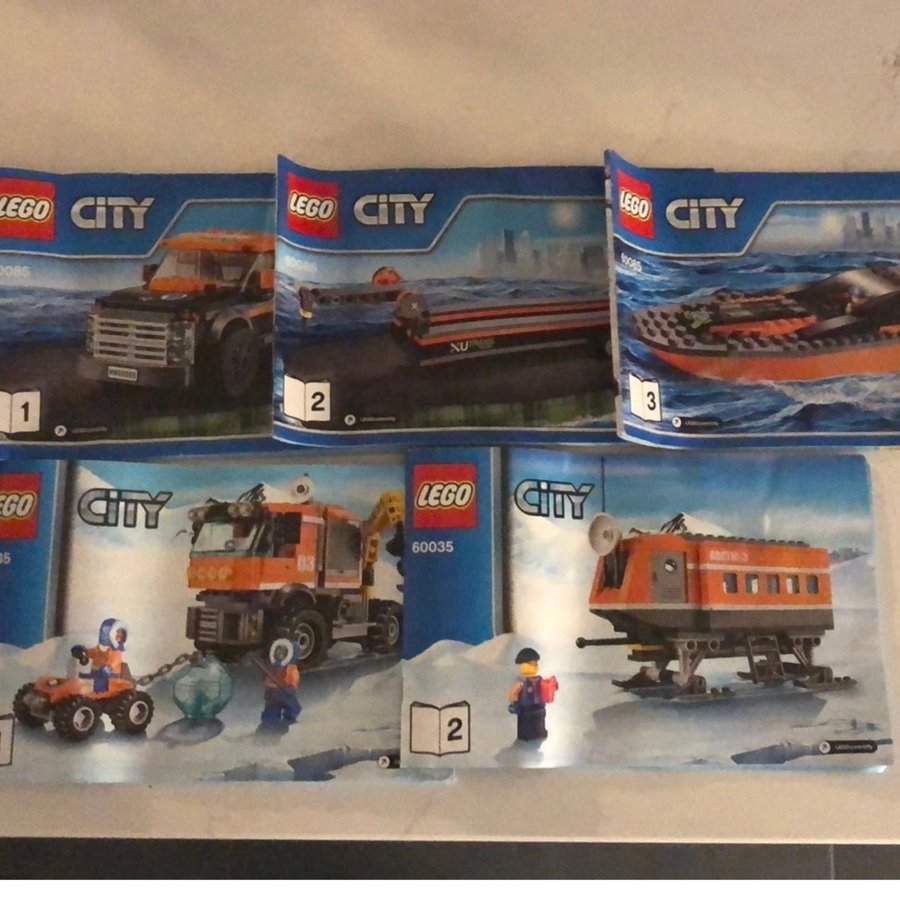 LEGO City 60035  60085 Arctic Exploration Truck och båt