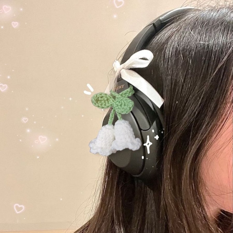 Kawaii Snödroppar Headphone Charm