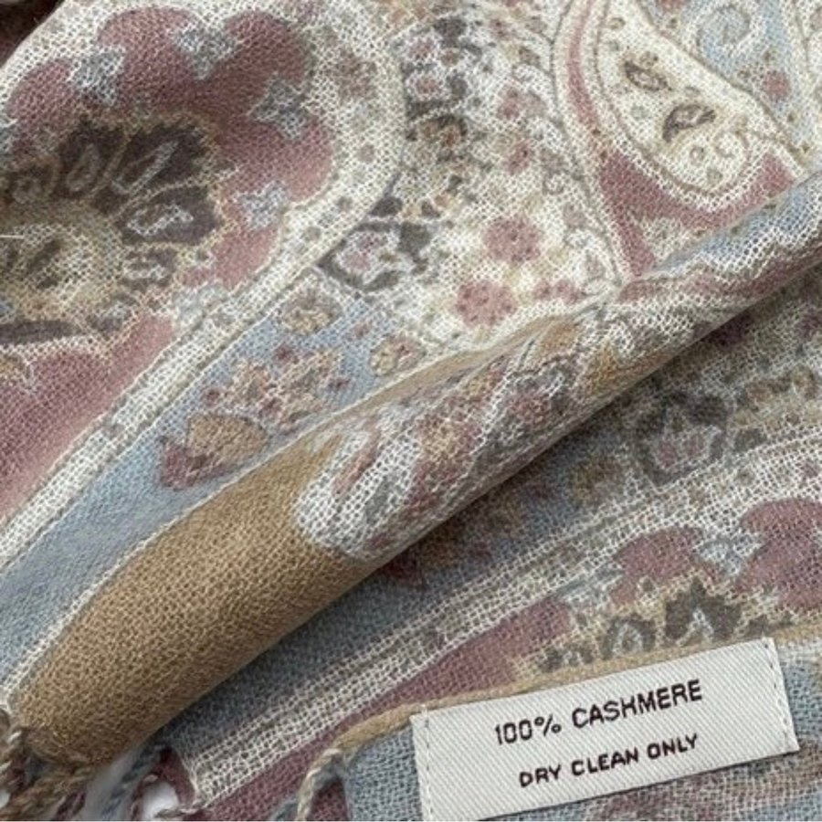 Cashmere Scarf - 100% Pure Cashmere Scarf With Vintage Style |kashmirhalsduk|