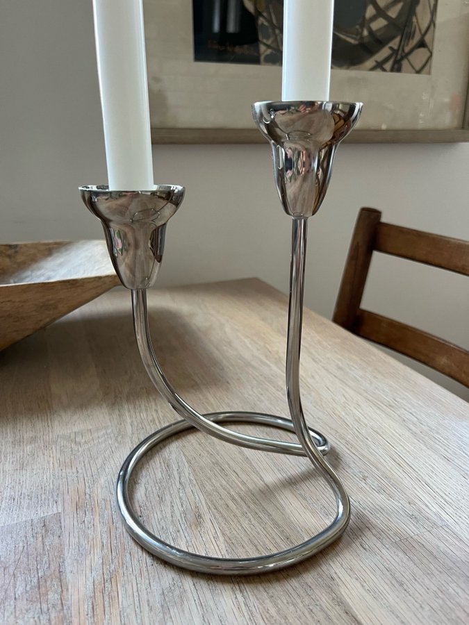 Georg Jensen Swing ljusstake rostfritt stål