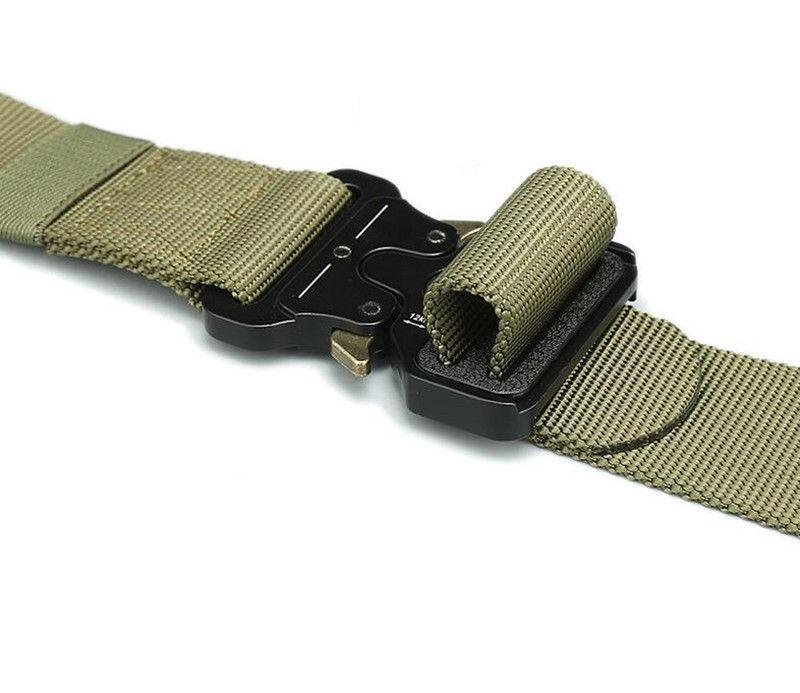 125*45cm Grön Taktisk Bälte Jakt Militär Skärp Outdoor Canvas Belt