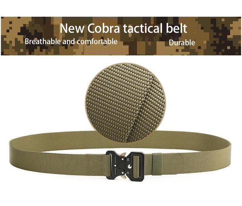 125*45cm Grön Taktisk Bälte Jakt Militär Skärp Outdoor Canvas Belt