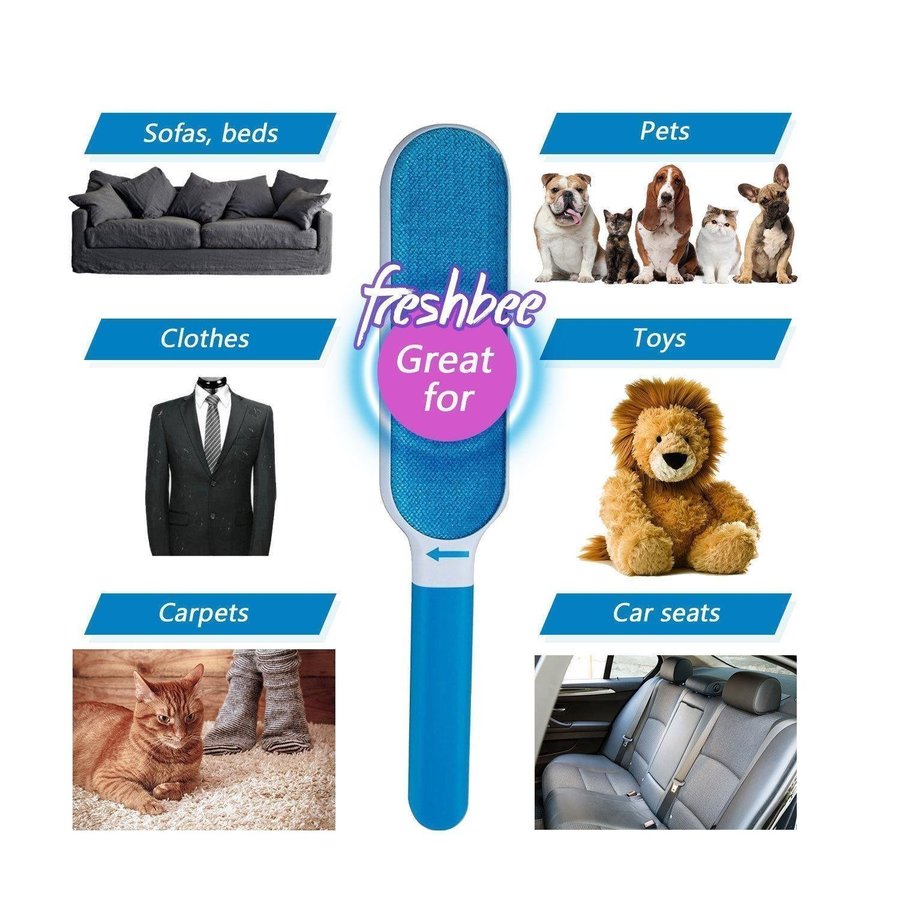 Pet Dog Cat Hair Remover Brush Sofa Fur Lint Clothes Removal Brush