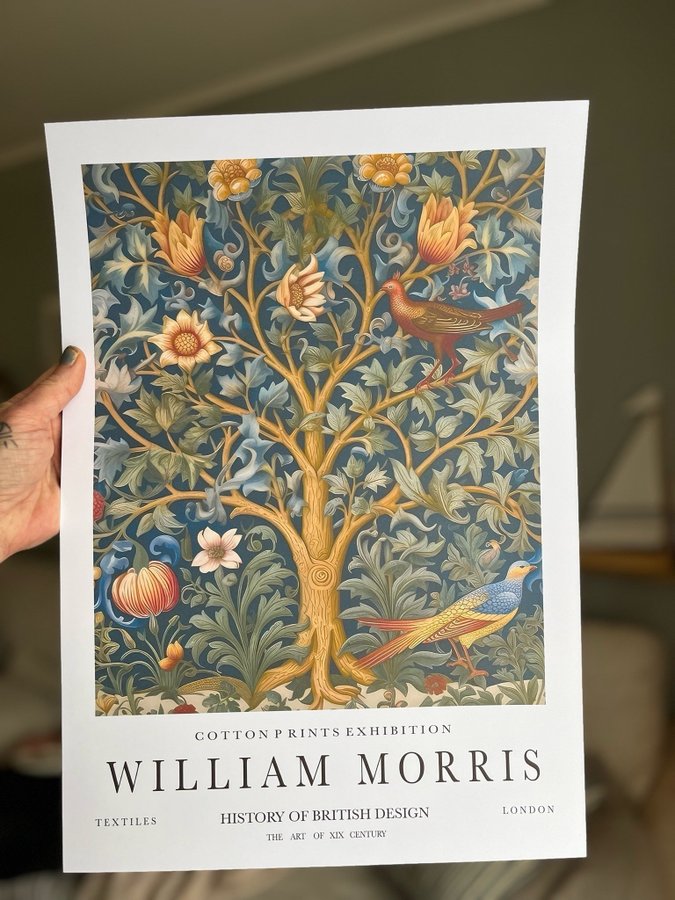 Poster A3 William Morris “ Tree of Life"