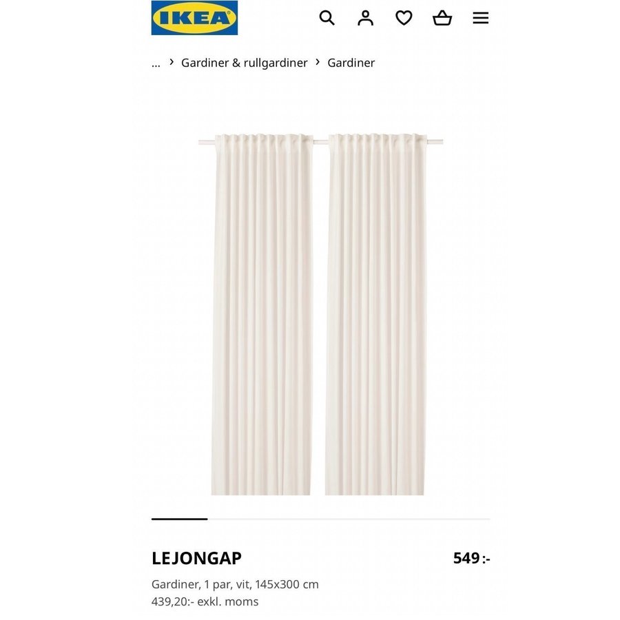 NYA Ikea linnegardiner