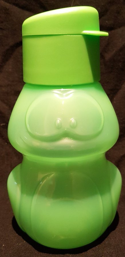NY Grön Groda EcoPure flaska 35dl Tupperware miljövänlig vatten drickpip barn