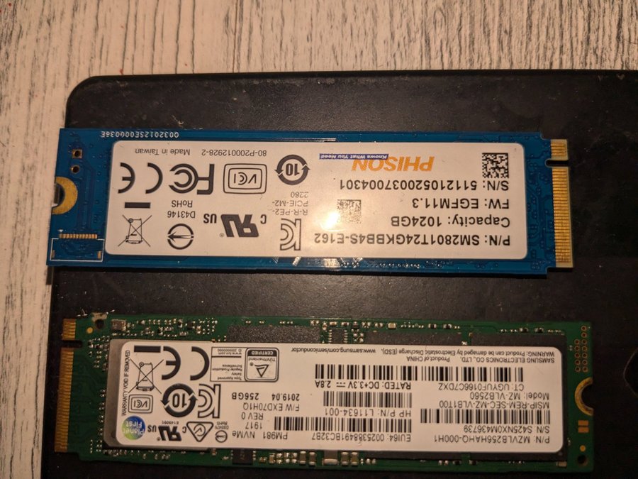 SSD/Nvme/ram/nätverk etc