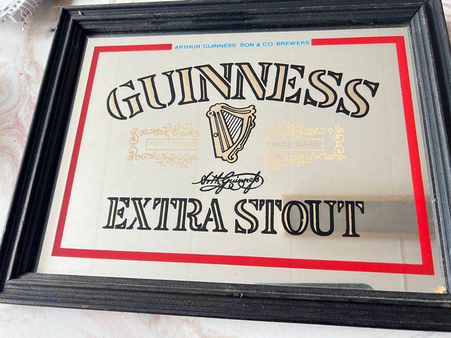 Barspegel tavla GUINNESS-EXTRA STOUT vintage