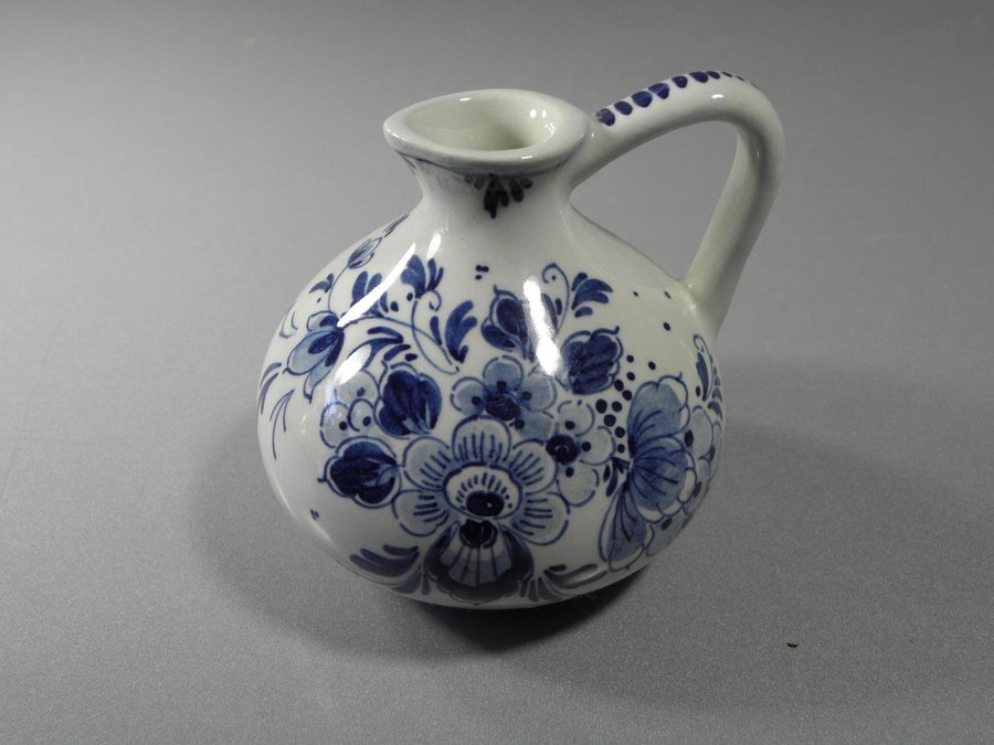 DELFT - Handmålad Delfts blauw Holland - Mini kanna/vas i porslin med hänkel