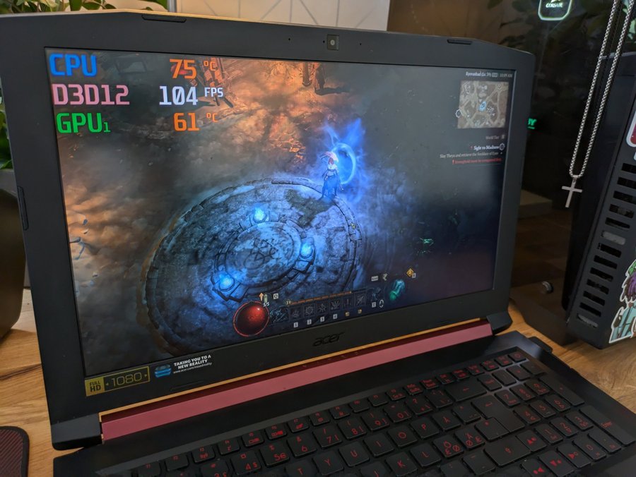 Gaming laptop | GTX 1050 Ti | RAM 24GB