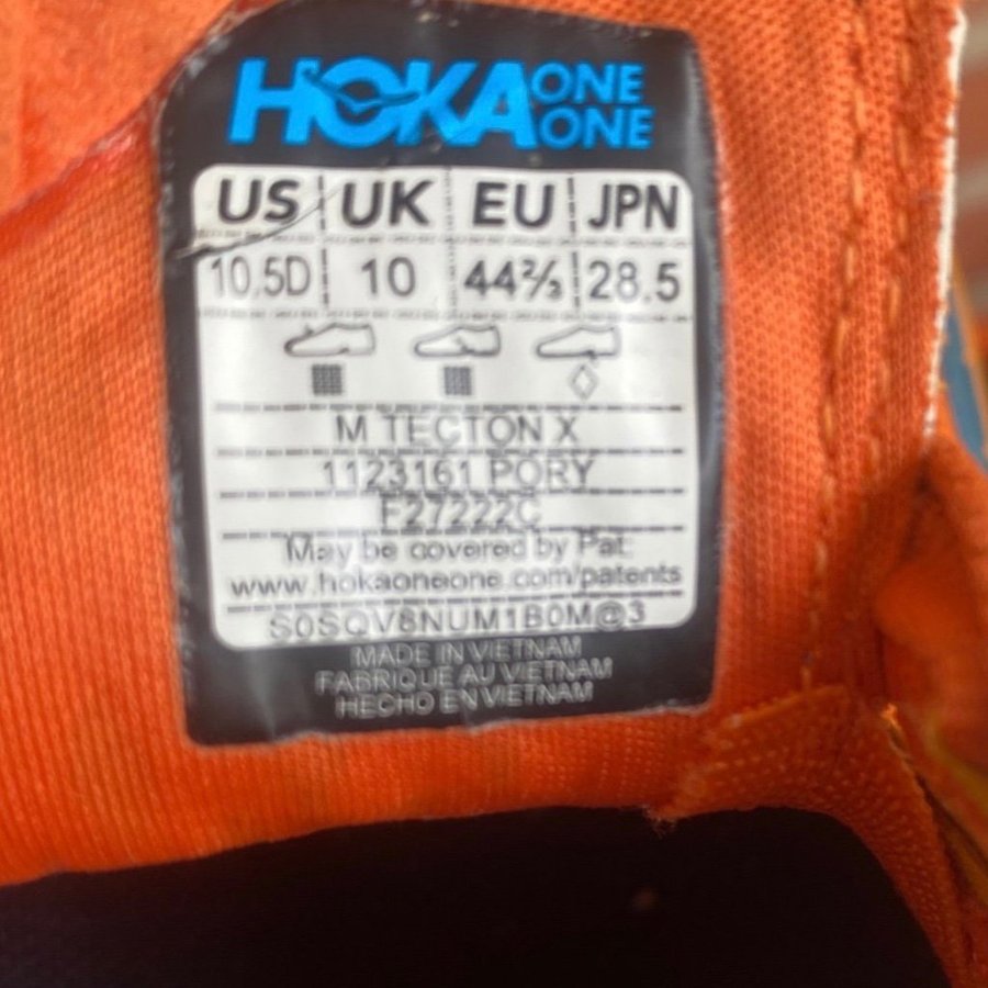 Hoka One One Tecton X Löparskor Storlek 44 1/2