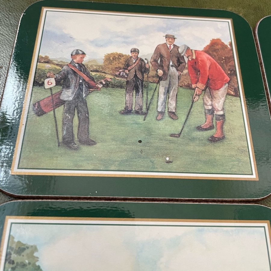 Golf-underlägg engelska JASON 4st vintage