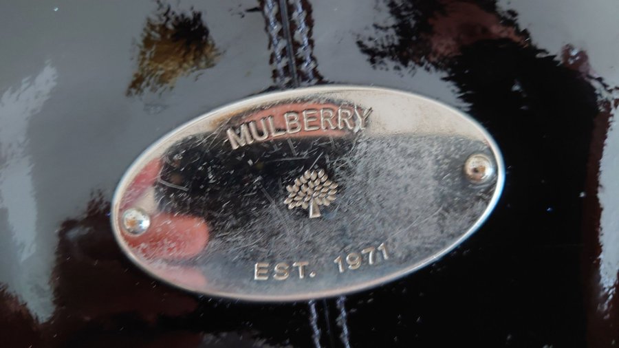 Mulberry "Charlie pochette" svart clutch