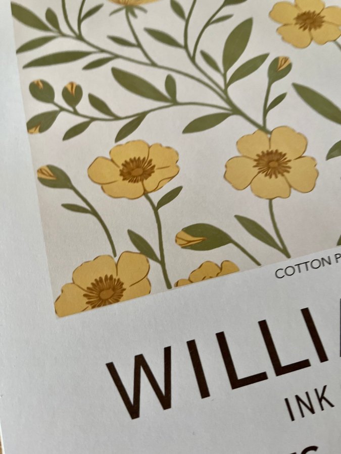 Poster A3 William Morris ”Buttercup”