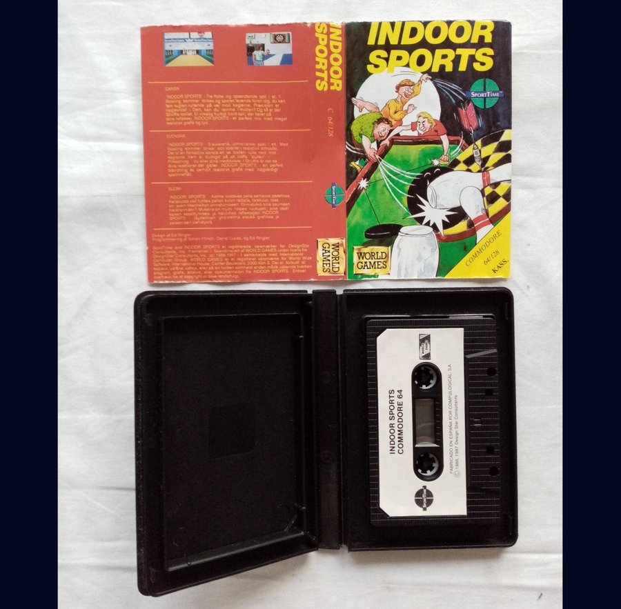 Indoor Sports (World Wide Software - SportTime) >TESTAD< - Commodore 64/C64 Spel