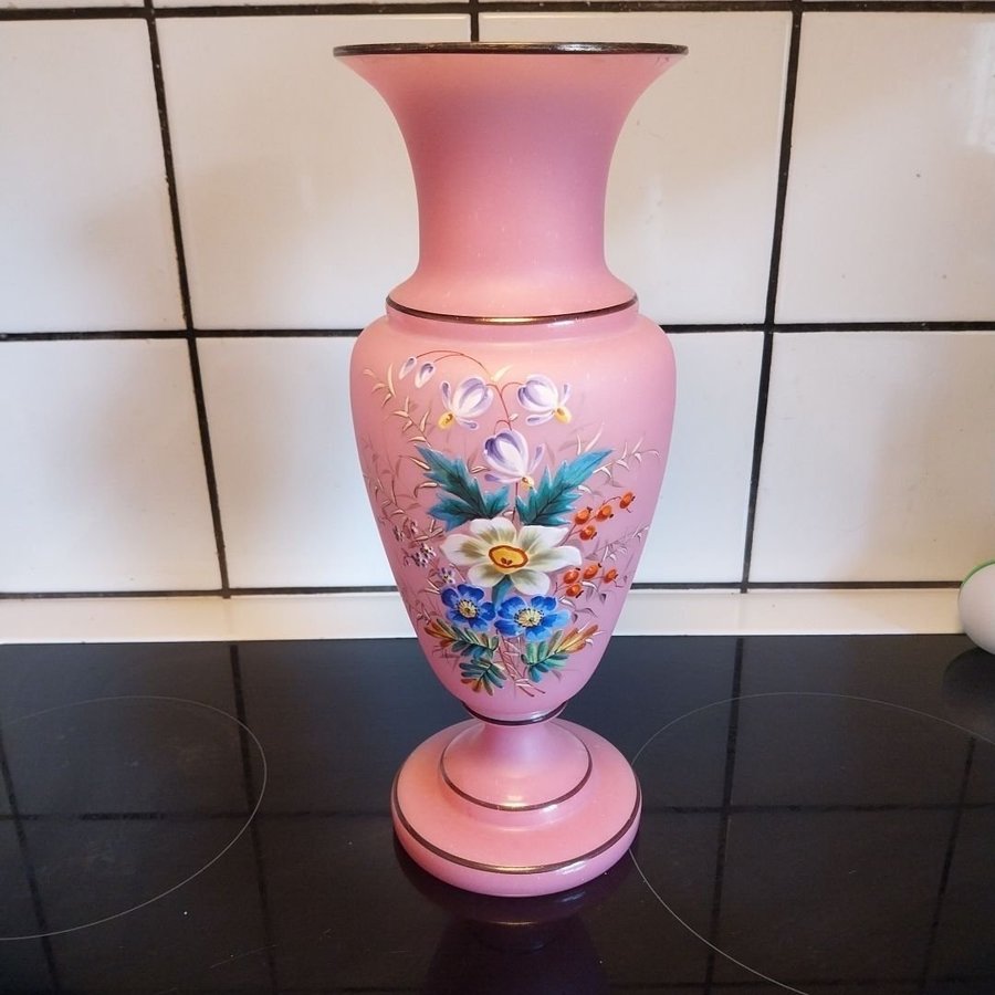 Flussglas vas rosa opalinglas