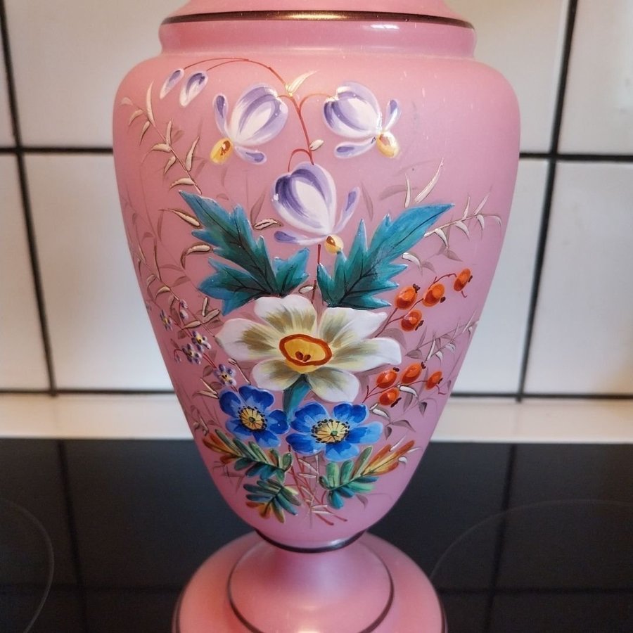 Flussglas vas rosa opalinglas